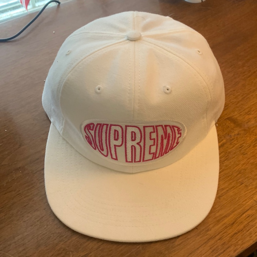 Supreme Warp 6 Panel hat white
